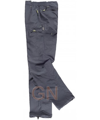 Pantalón sport multibolsillos de nylon transpirable