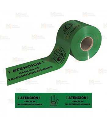 Cinta de balización para Tecomunicaciones. Galga 200 (200m x 15 cm)