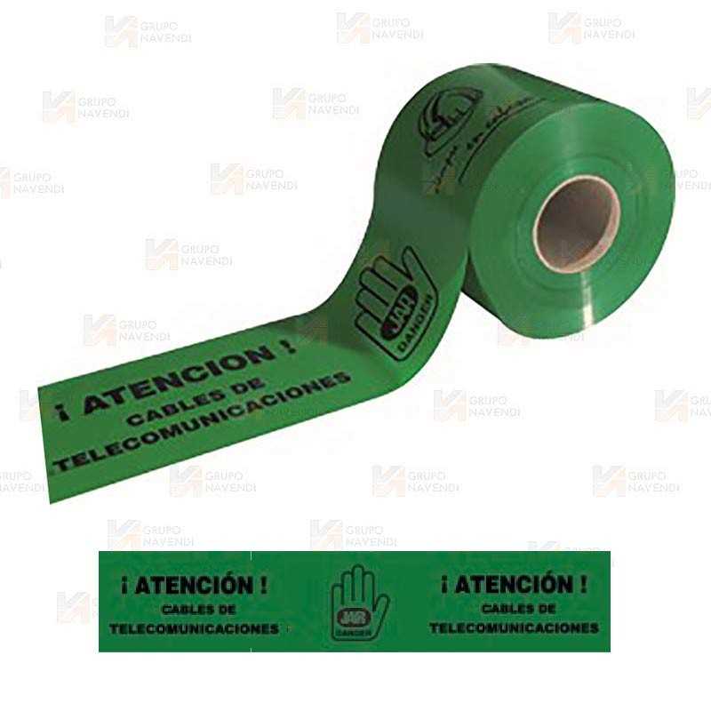Cinta de balización para Tecomunicaciones. Galga 200 (200m x 15 cm)