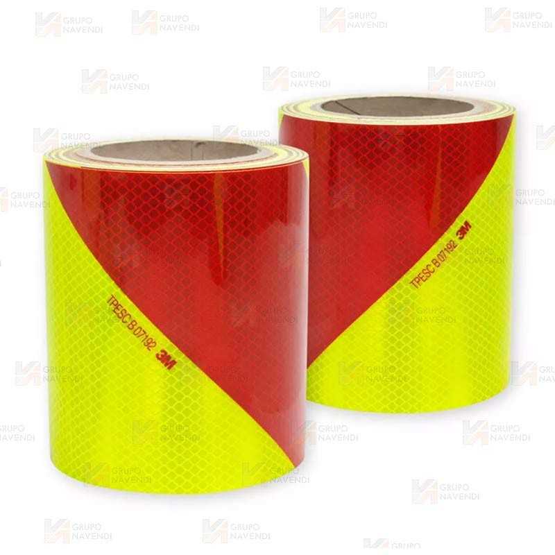 Cinta adhesiva reflectante de Nivel 3  Amarillo/Rojo 3M 4083