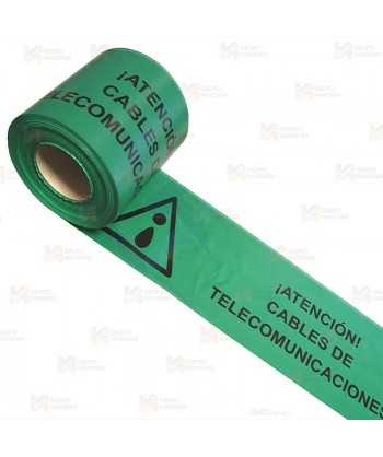 Cinta de balización para Telecomunicaciones. Galga 300 (200m x 15 cm)