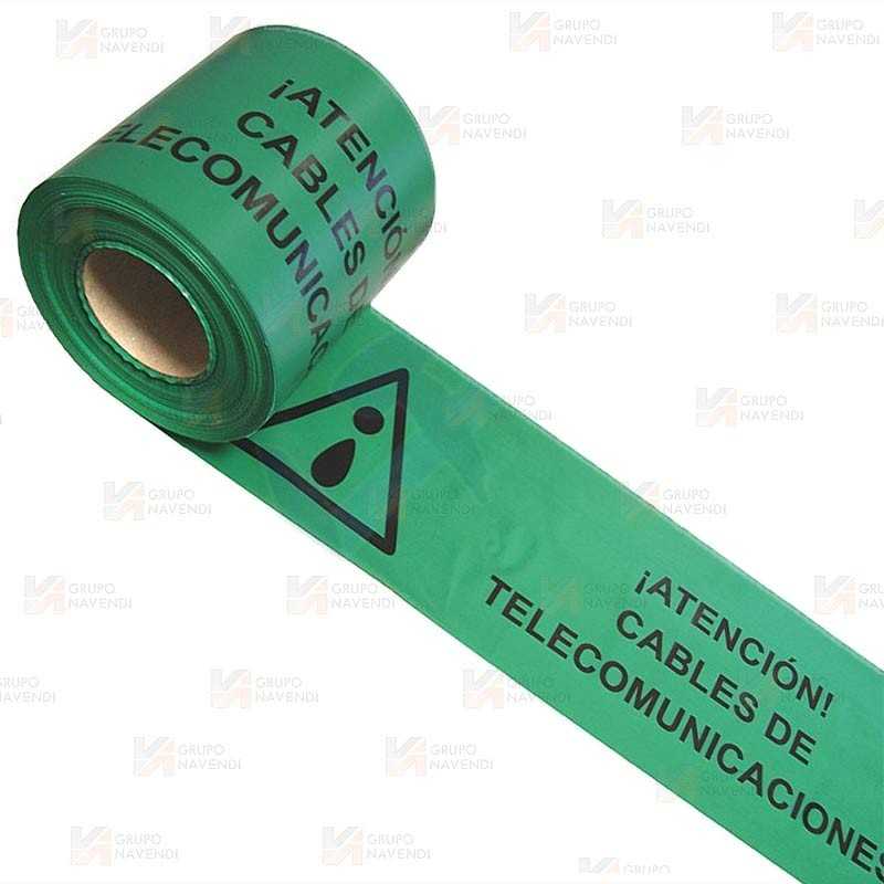 Cinta de balización para Telecomunicaciones. Galga 300 (200m x 15 cm)
