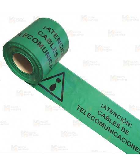 Cinta de balización para Telecomunicaciones. Galga 300 (200m x 15 cm)