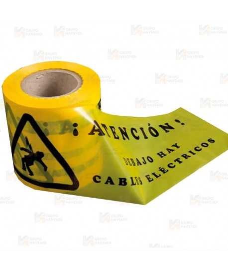 Cinta de balización Señalización Electricidad. Galga 300 (200m x 15 cm)