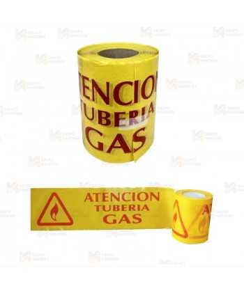 Cinta de balización Señalización Gas. Galga 300 (200m x 15 cm)