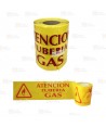 Cinta de balización Señalización Gas. Galga 300 (200m x 15 cm)
