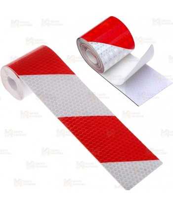 Cinta adhesiva reflectante de Nivel 2  Blanco/Rojo 3M™ 823i