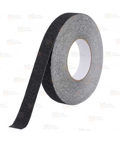 Cinta adhesiva antideslizante color negro (18,5 m x 5 cm)
