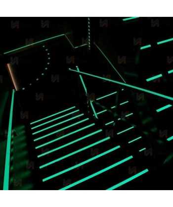 Cinta adhesiva luminiscente para vías de evacuación (25 m x 5 cm)