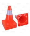 Cono fluorescente de señalización color naranja (32 cm)