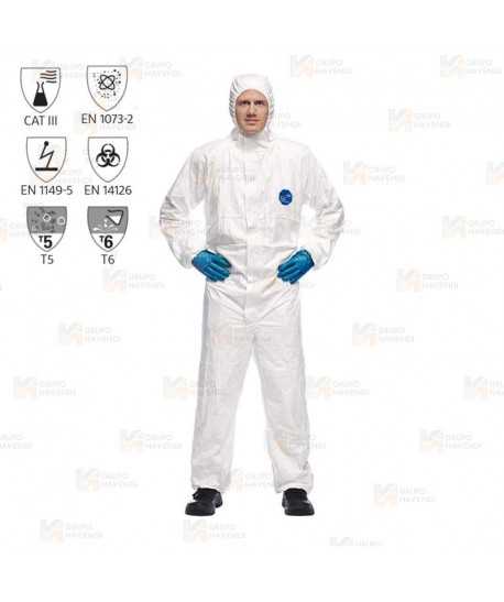 Buzo impermeable y transpirable Tyvek® 500 Xpert  COLOR BLANCO (Tipo 5 y 6)
