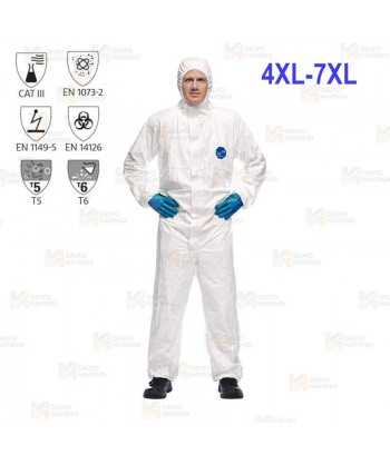 Buzo impermeable y transpirable Tyvek® 500 Xpert  COLOR BLANCO (Tipo 5 y 6)