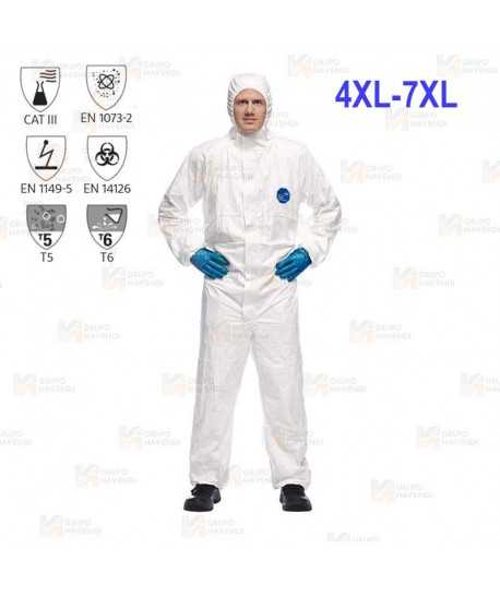 Buzo impermeable y transpirable Tyvek® 500 Xpert  COLOR BLANCO (Tipo 5 y 6)