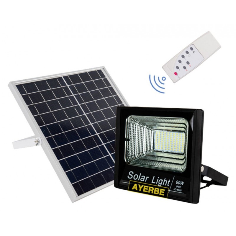 Foco solar 60 W con mando a distancia