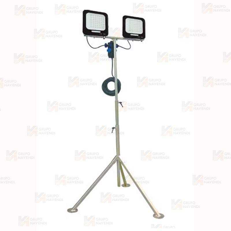 Trípode profesional de dos focos led de 50 W  ( 9.000 Lúmenes)