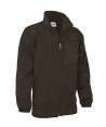 chaqueta polar económica con refuerzos color negro