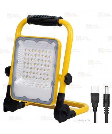 Foco LED recargable de 30W  (410 lúmenes)