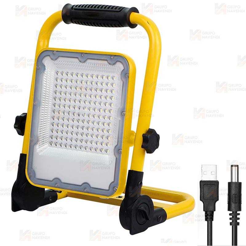 Foco LED recargable de 100W  (1500 lúmenes)
