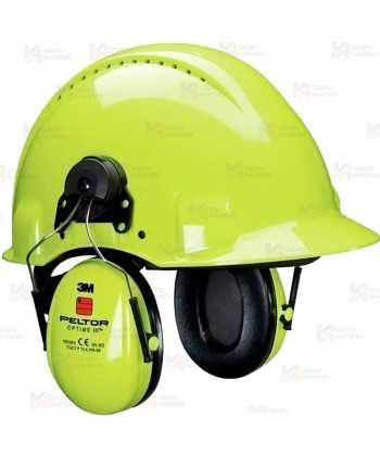 Orejeras 3M Peltor Optime III alta visibilidad para casco  (SNR 35 dB)