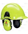 Orejeras 3M Peltor Optime III alta visibilidad para casco  (SNR 35 dB)