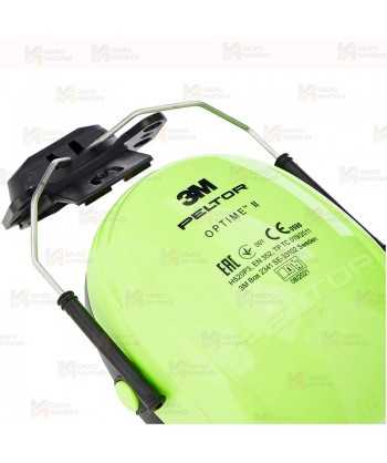Orejeras 3M Peltor Optime II H520P3E-467-GB alta visibilidad para casco (SNR 31 dB)