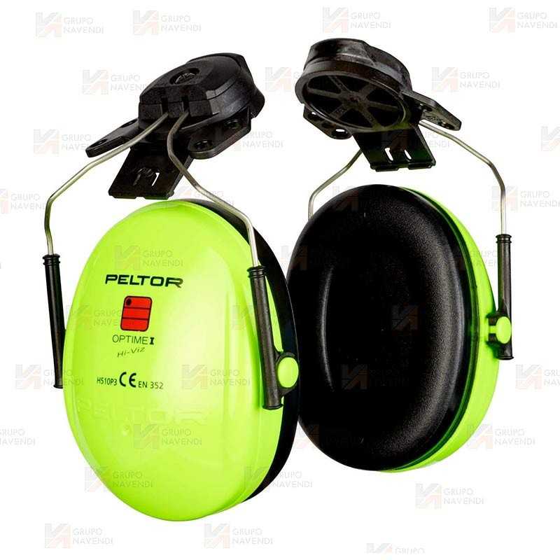 Orejeras 3M Peltor Optime II H520P3E-467-GB alta visibilidad para casco (SNR 31 dB)