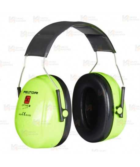 Orejeras 3M Peltor Optime II en alta visibilidad tipo diadema  (SNR 31 dB)