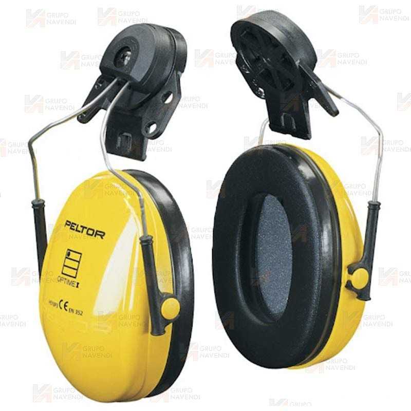 Orejeras 3M Peltor Optime I amarillas para casco  (SNR 27 dB)