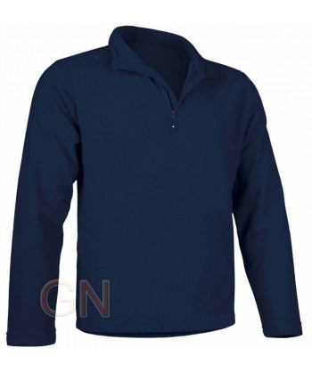 Jersey polar económico de media cremallera marino