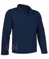 Jersey polar económico de media cremallera marino