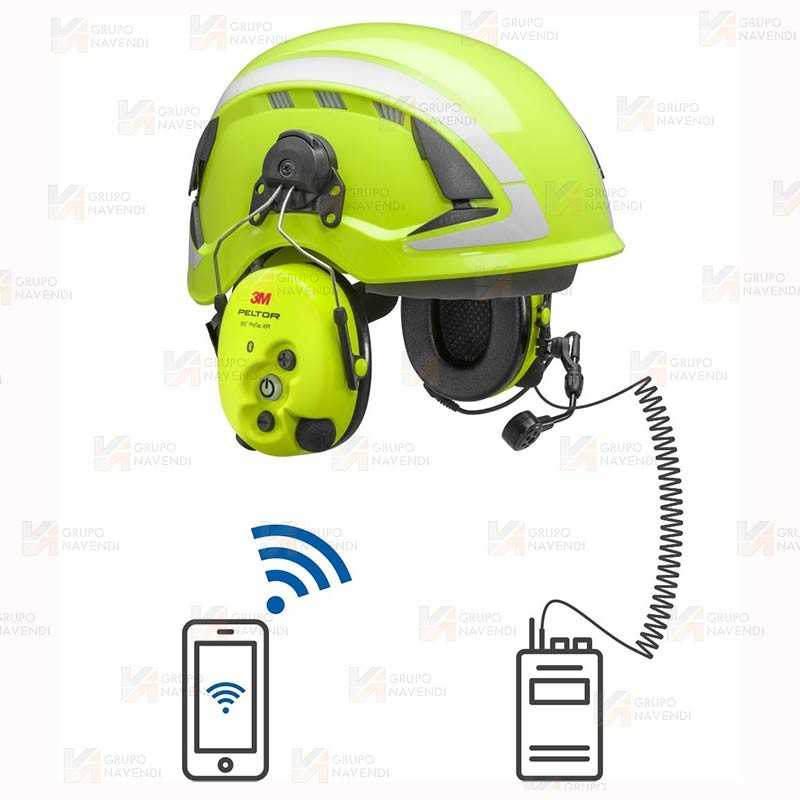 Orejeras PELTOR WS ProTac XPI Bluetooth® FLX2, MT15H7P3EWS6-111para casco (SNR 31dB)