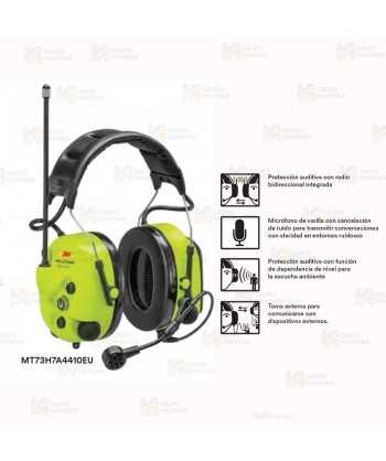 Orejeras PELTOR LiteCom Plus, 32 dB, PMR446 446 MHz, MT73H7A4410EU tipo diadema (SNR 31dB)