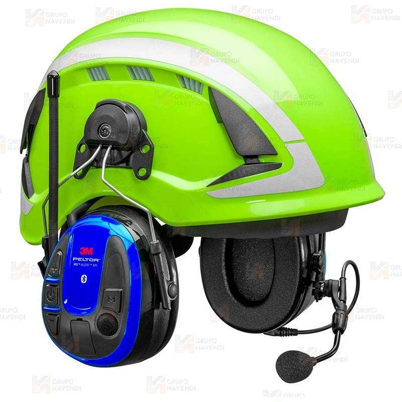 Orejeras PELTOR WS ALERT XPI, Bluetooth®, aplicación móvil, MRX21P3E3WS6 para casco (SNR 30dB)