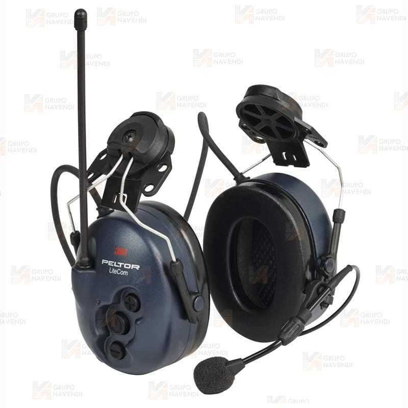 Orejeras 3M WS LiteCom PMR446 MHz, MT53H7P3E4400-EU, para casco (SNR 33dB)