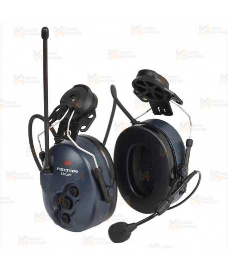 Orejeras 3M WS LiteCom PMR446 MHz, MT53H7P3E4400-EU, para casco (SNR 33dB)