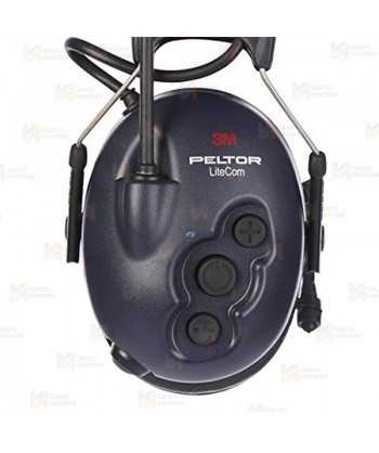 Orejeras 3M WS LiteCom PMR446 MHz, MT53H7B4400-EU, arnés nuca (SNR 33dB)