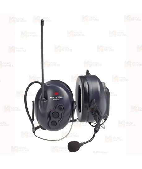 Orejeras 3M WS LiteCom PMR446 MHz, MT53H7B4400-EU, arnés nuca (SNR 33dB)