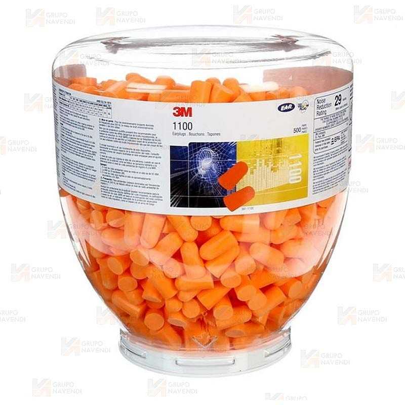 Botella de tapones 3M 1100, para dosificador One-Touch. (500 tapones)