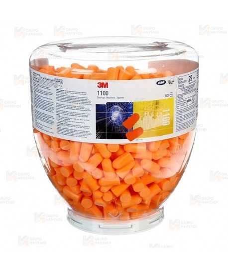 Botella de tapones 3M 1100, para dosificador One-Touch. (500 tapones)