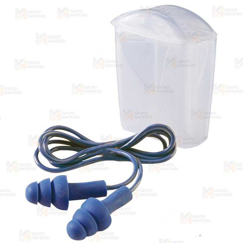 Tapones reutilizables E-A-R Tracer con cordón y detectables (SNR 29dB)