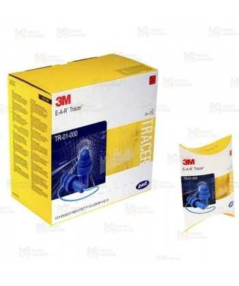 Tapones reutilizables E-A-R Tracer con cordón y detectables (SNR 29dB)