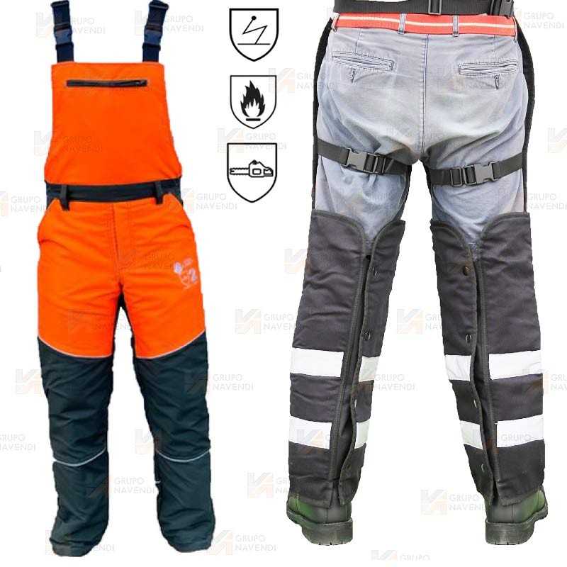 Zahones ignífugos y anticorte para motosierras  (Clase 1)