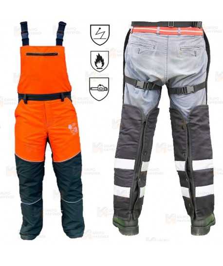 Zahones ignífugos y anticorte para motosierras  (Clase 1)
