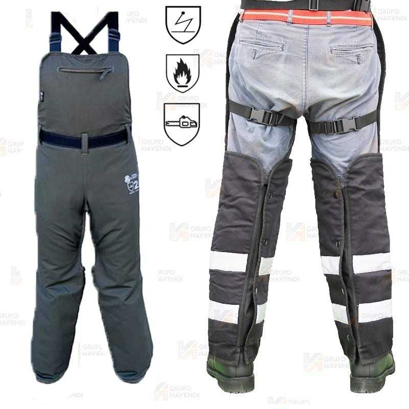Zahones ignífugos y anticorte para motosierras  (Clase 2)