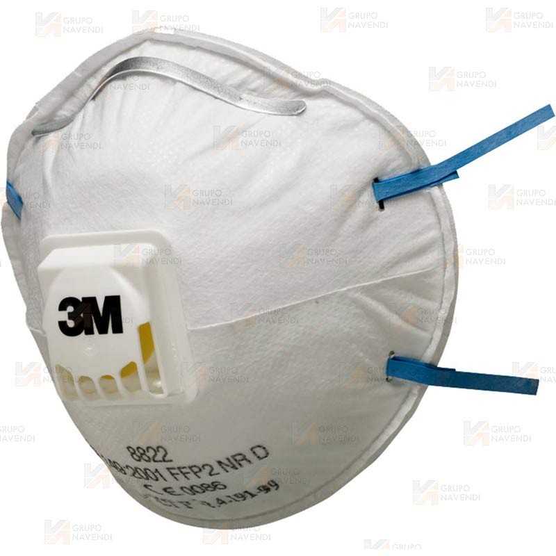 Mascarilla 3M 8822 con válvula para partículas, FFP2 NR D