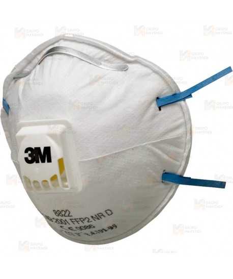 Mascarilla 3M 8822 con válvula para partículas, FFP2 NR D