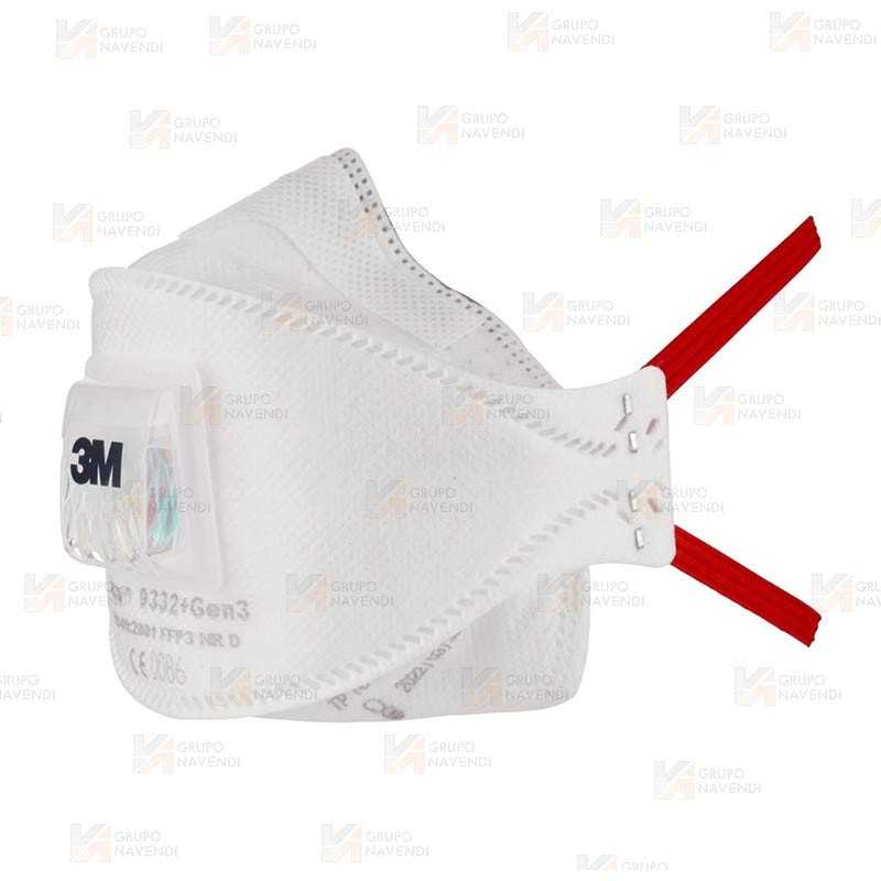Mascarilla plegable con válvula, FFP3 NR D 3M™ Aura™ 9332+ GEN3