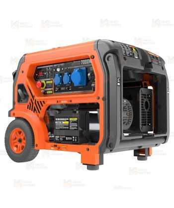 Generador eléctrico profesional a gasolina 4T (230V / 7.000W) con control remoto