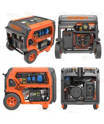 Generador eléctrico profesional a gasolina 4T (230V / 7.000W) con control remoto