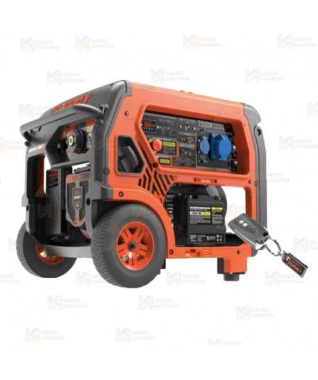 Generador eléctrico profesional a gasolina 4T (230V / 7.000W) con control remoto